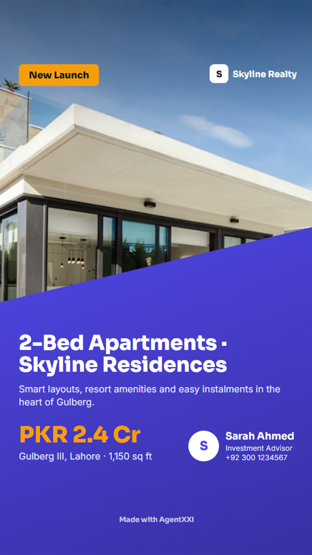 Story-size property marketing template
